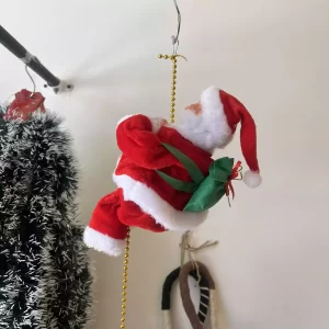 Papá Noel trepador a pila con música
