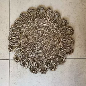 Plato de sitio redondo Seagrass