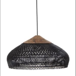 Lámpara Colgante Morocco flattened - Seagrass/ Ratán 25x50 - Bambú Fibras Naturales Indonesia