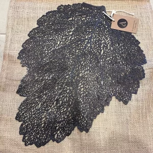 Individual hoja negra PVC