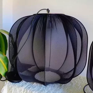 Colgante libélula negro chico